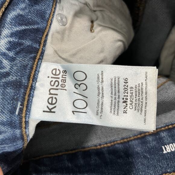 Kensie The Short Jean Shorts Women 10/30 Short Distressed Denim Cut Off Stretch - Picture 4 of 6